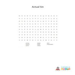 Actual Sin - Word Search